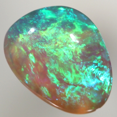 SOLID CRYSTAL OPAL Beautiful green fire, bright and crisp, transparent body